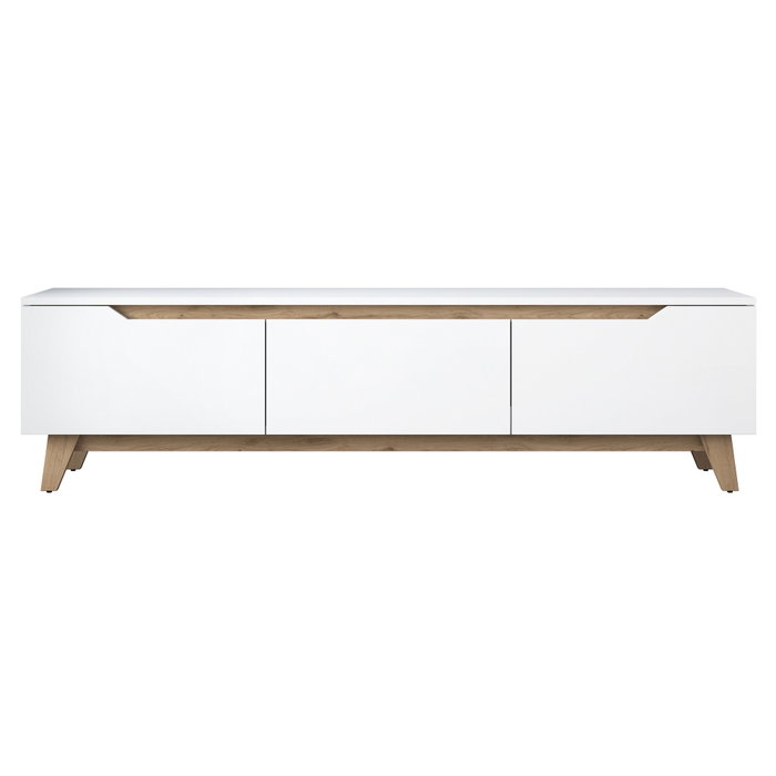 Hanah Home Soporte de TV D1 - 2472 Blanco y Nogal